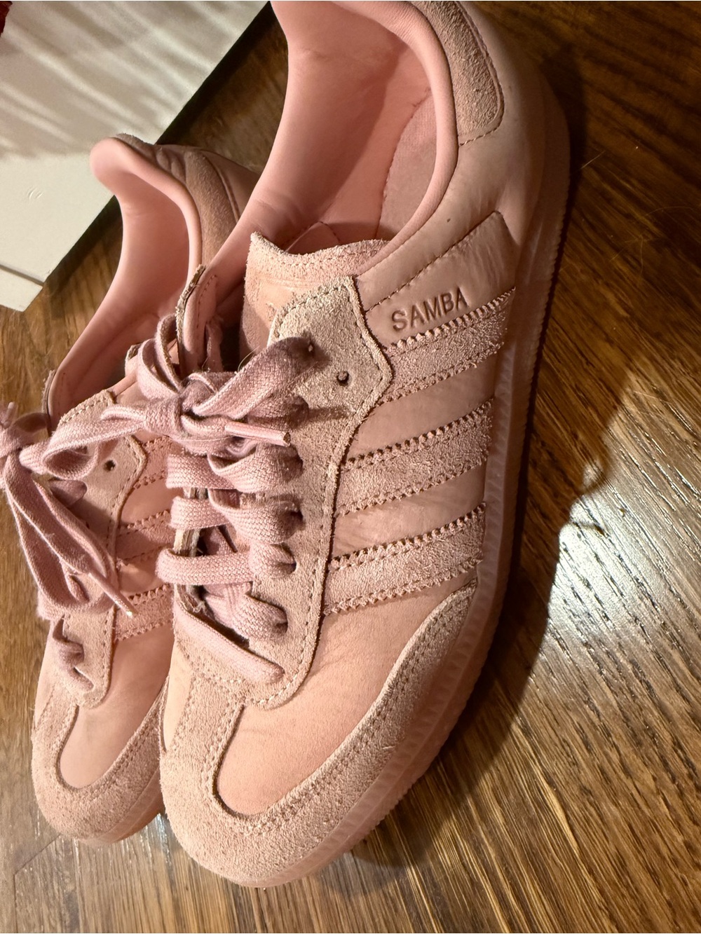 adidas Samba Women’s Sneakers in Blush Pink Suede